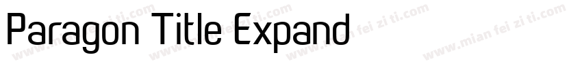 Paragon Title Expand字体转换
